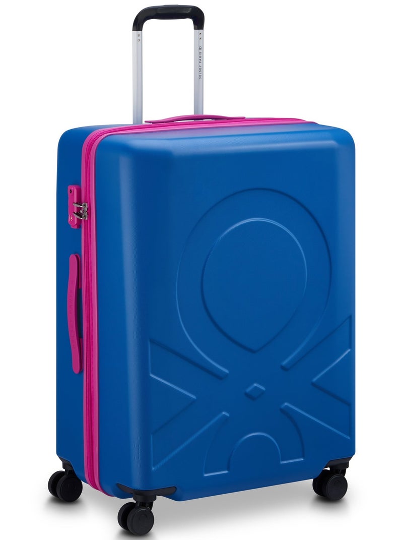 UNITED COLORS OF BENETTON Fabrica 70 Cm 4 Double Wheeled Non-Expandable Check-In Luggage Trolley Case - Blue - Image 2